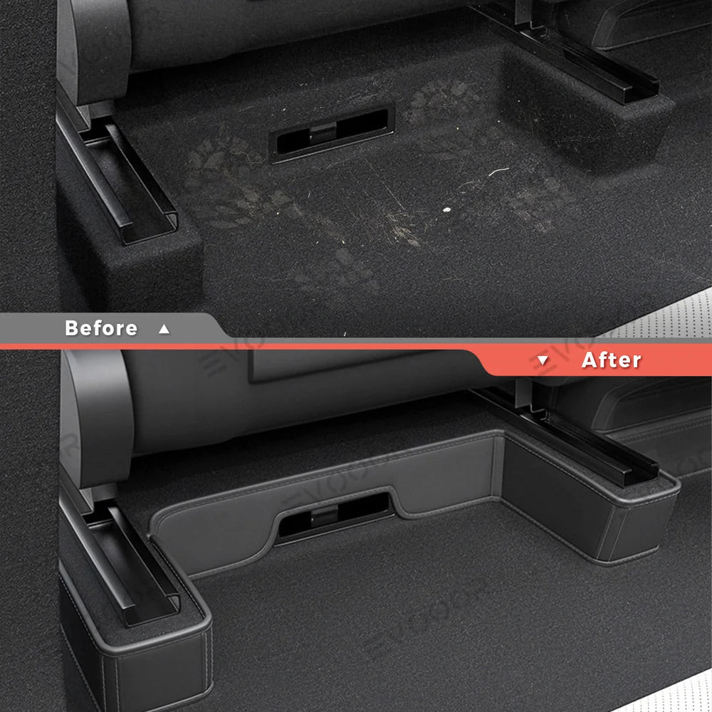 Napa Leather Seat Bottom Corner Covers – 3-Piece Protection Set for Tesla Model Y Juniper 2025+
